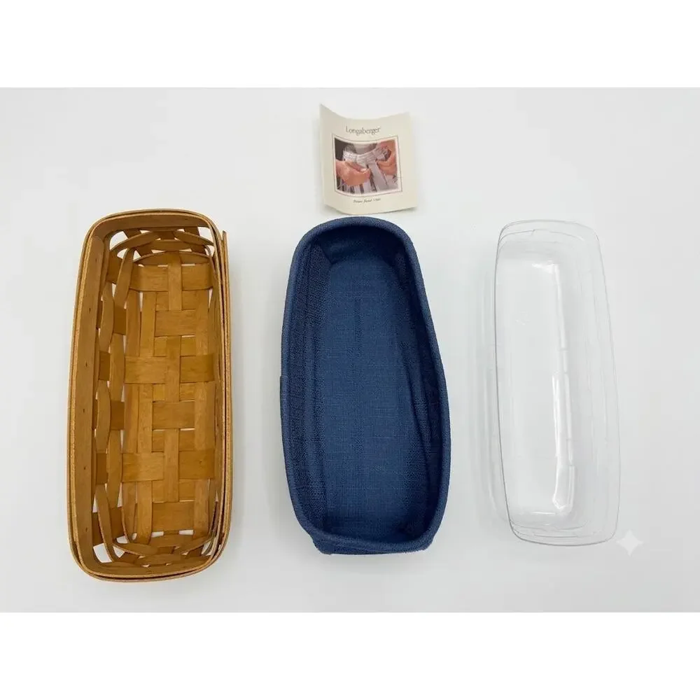 Vintage Longaberger Cracker Basket (2004) – Complete Set - Signed and Dated